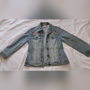 Liz Claiborne Axcess Light Blue Denim Jacket
